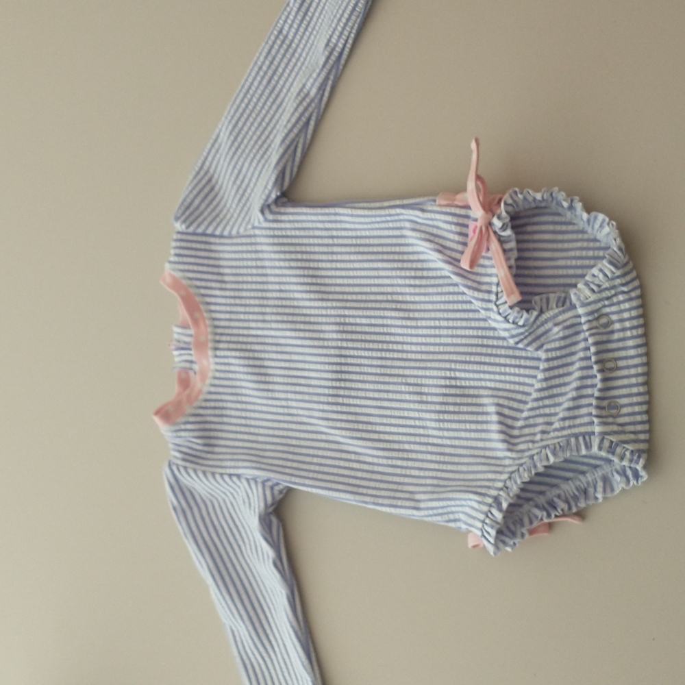 Rufflebutt seersucker swimsuit 12-18 mo